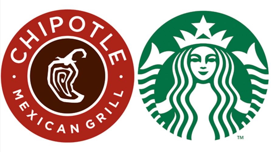 Chipotle and Starbucks